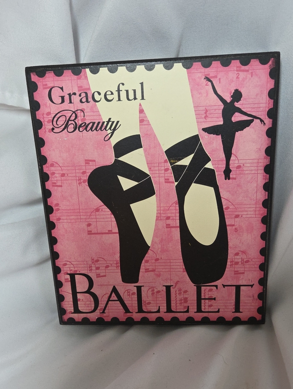 Ballerina Sign Hobby Lobby 2009 Pink And Black Decor 2010s Aesthetic